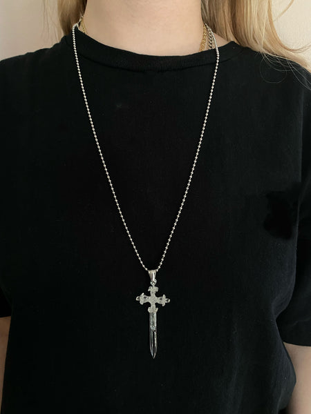 Clear Crucifix Dagger